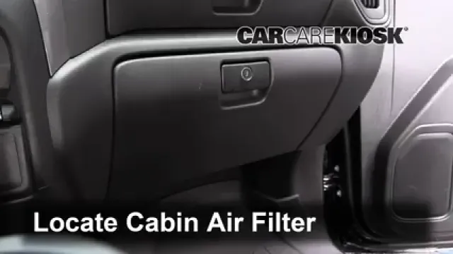 2019 GMC Sierra 1500 5.3L V8 Crew Cab Pickup Filtro de aire (interior) Cambio